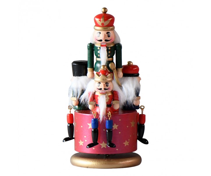 Hrací skříňka - kolotoč Louskáčci - Ø 9*20 cm