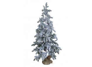 Zasněžený vánoční stromek v jutě Fleur Fir Snow - 150cm