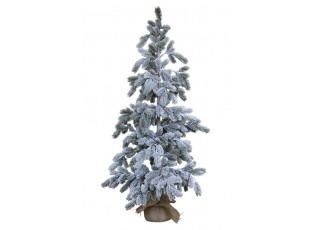 Zasněžený vánoční stromek v jutě Fleur Fir Snow - 125cm