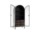 Černá kovová skříň se šuplíky a dveřmi Valio Black - 71*44*162cm