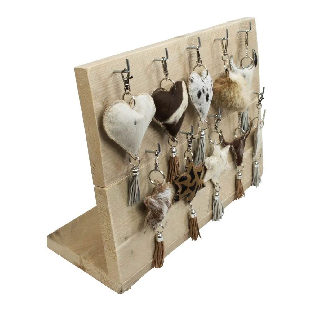 Dřevěný display na přívěsky na klíče - 55*40*19cm