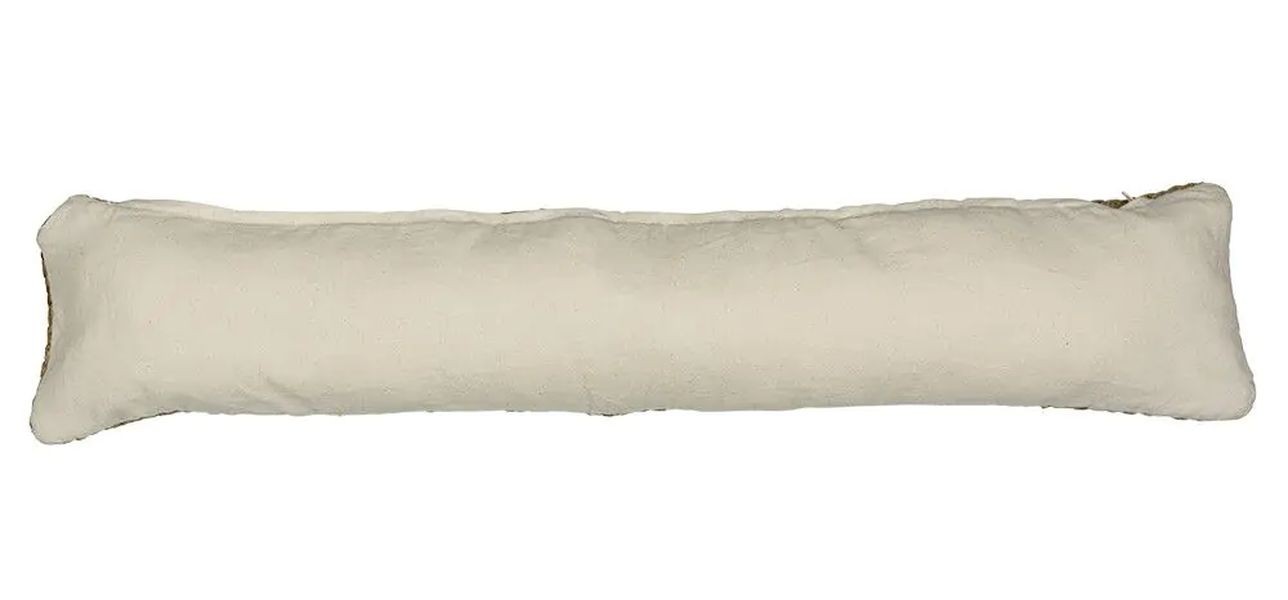 Přírodní jutový dlouhý polštář k oknu a ke dvěřím - 20*85*10cm