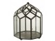 Černý kovový domácí skleník Terrarium - 23*23*30cm