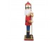Vánoční dekorace socha Louskáček v červeném - 24*24*120cm