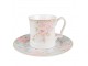 Porcelánový dezertní talířek s růžovými květy Rosa - Ø 19*2 cm