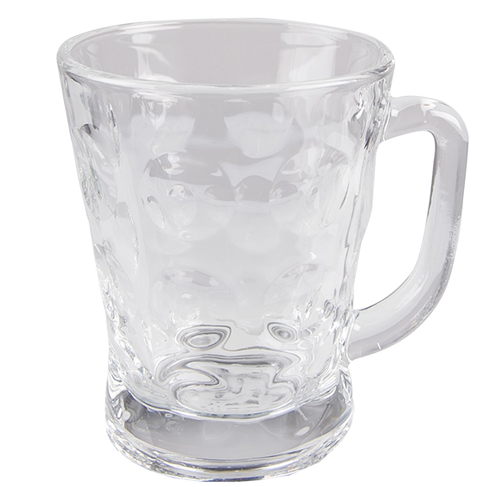 Levně Transparentní skleněný hrnek na nápoj - 10*8*10 cm / 230 ml 6GL4197