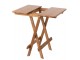 Přírodní bambusový skládací odkládací stolek Bamboo Natural - 40*40*48cm