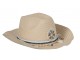Slaměný klobouk s korálky a třapci - 35*35*15cm