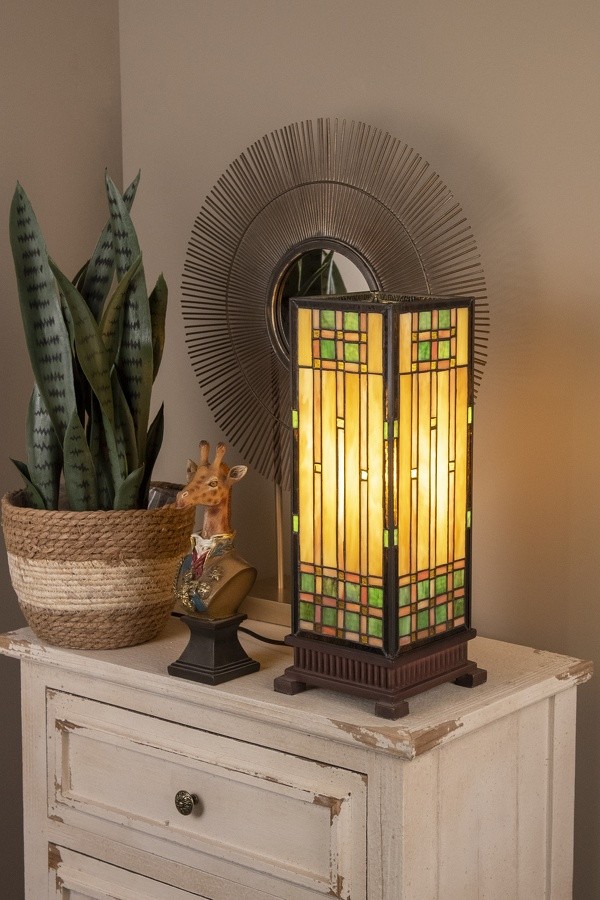 Stolní lampa Tiffany - 18*45 cm 1x E27 / Max 60W