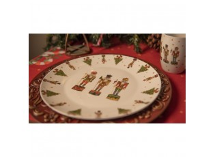 Porcelánový dezertní talířek s Louskáčky Happy Little Christmas  - Ø 20 cm