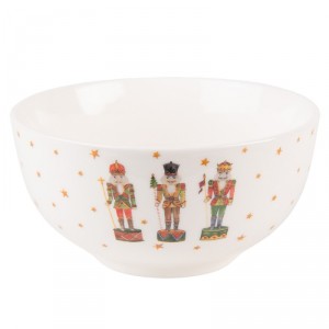 Porcelánová miska s Louskáčky Happy Little Christmas - Ø 14*7 cm / 500 ml