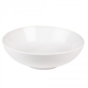 Bílo-béžová miska na polévku Beillo - Ø 18*5 cm / 500ml