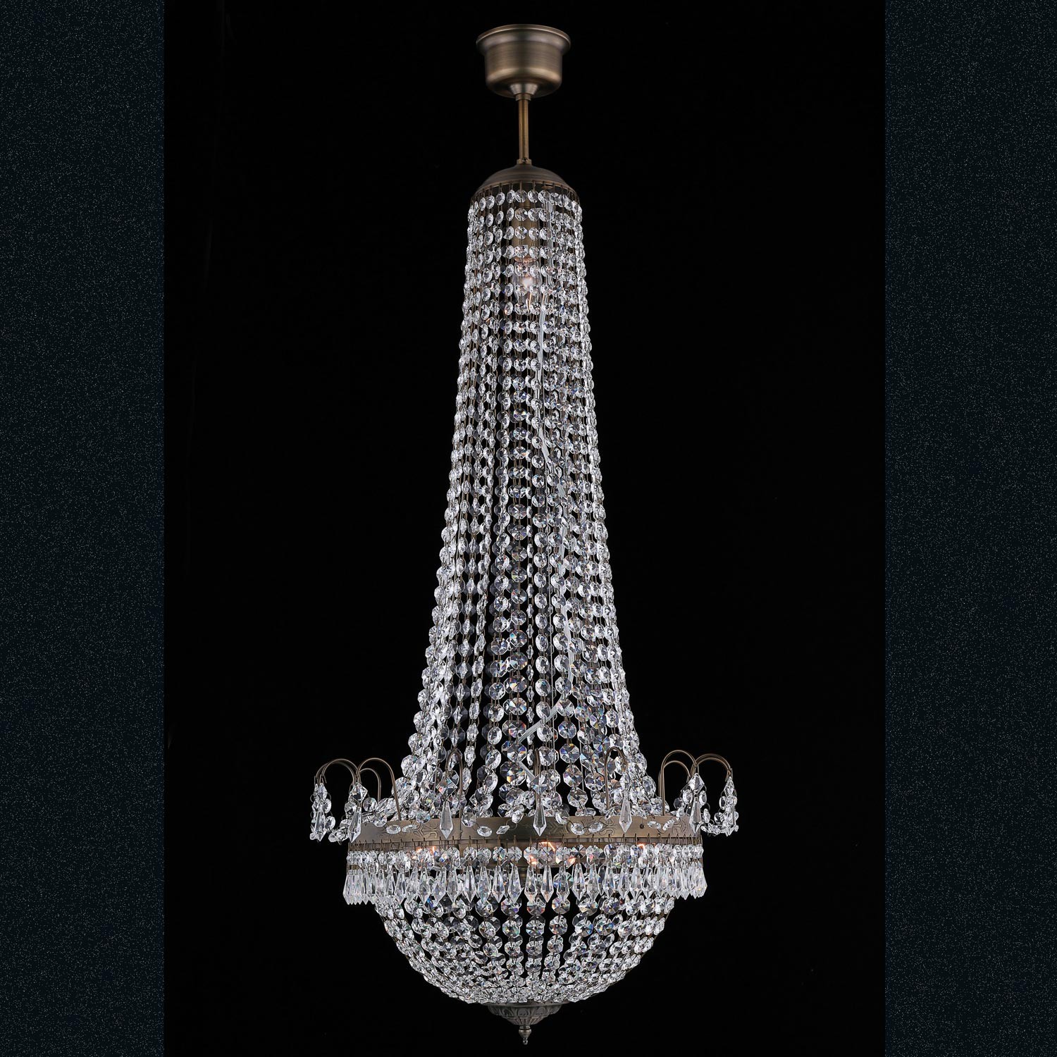 Křišťálový lustr - Ø 50*113 cm 6x E14/40w