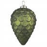 Zelená antik skleněná vánoční ozdoba šiška - Ø 9*15 cm Barva: zelenáMateriál: skloHmotnost: 0,174 kg