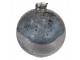 Skleněná šedá kulatá foukaná váza Sandy - Ø 13*13 cm