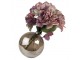 Skleněná hnědá kulatá foukaná váza Sandy I - Ø 13*13 cm