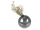 Skleněná šedá kulatá foukaná váza Sandy I - Ø 13*13 cm