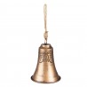 Měděný antik závěsný dekorativní kovový zvonek - Ø 11*15 cmBarva: měděná antikMateriál: kovHmotnost: 0,114 kg