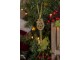 Vánoční závěsný ozdobný zlatý klíč s korunkou - 10*3*1 cm