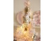 Vánoční ozdoba bílo-zlatý závěsný Louskáček - 4*5*16 cm