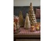 Bronzová antik skleněná vánoční dekorace strom Christmas Tree - Ø 15*32 cm