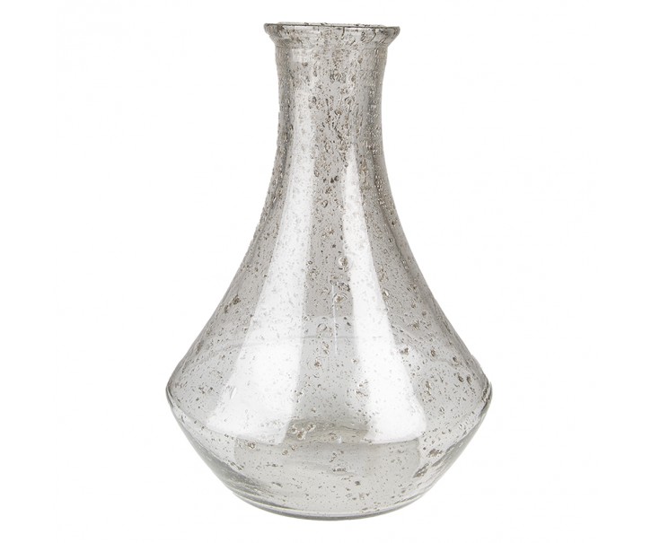 Skleněná transparentní foukaná váza Sandy - Ø 22*30 cm