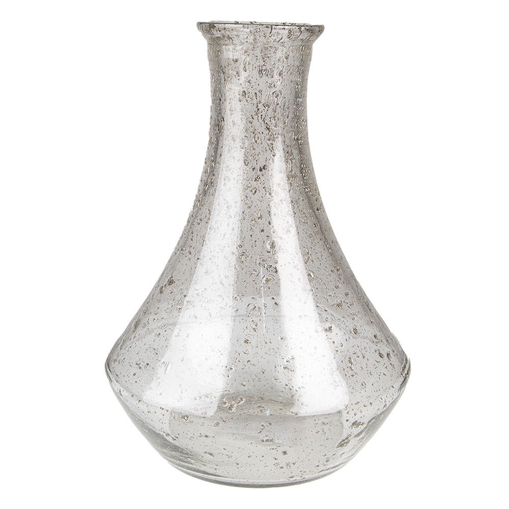 Skleněná transparentní foukaná váza Sandy - Ø  22*30 cm Clayre & Eef