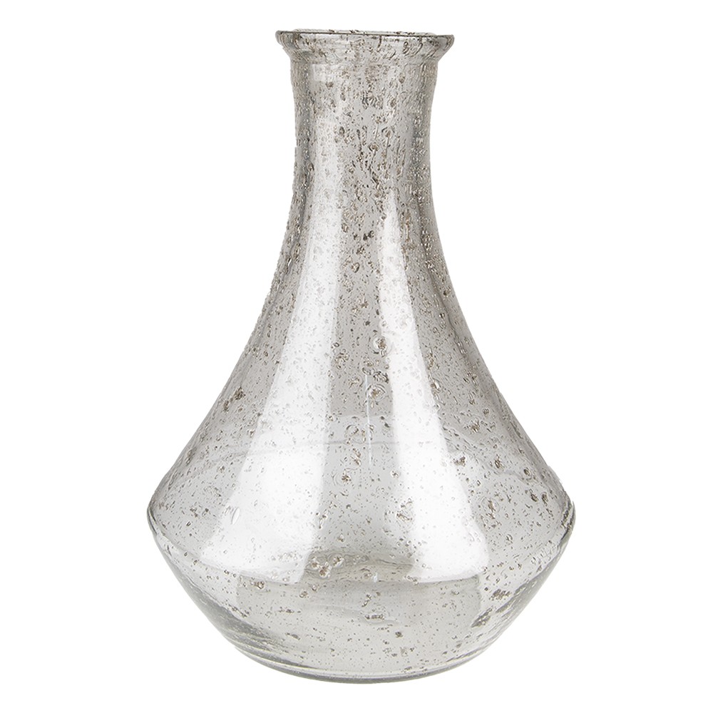 Skleněná transparentní foukaná váza Sandy - Ø 22*30 cm