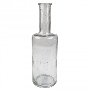 Skleněná transparentní foukaná váza Sandy - Ø 11*34 cm