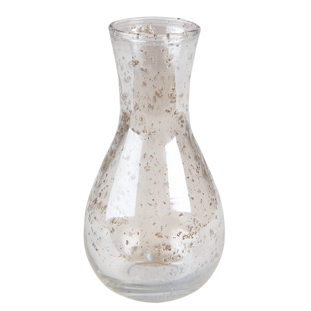 Skleněná transparentní váza Milia - Ø 8*15 cm Clayre & Eef