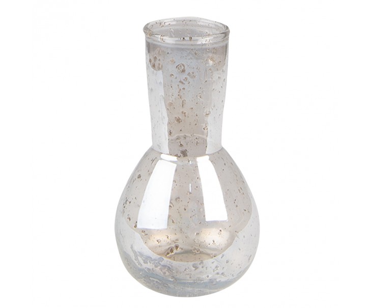 Skleněná transparentní váza Milia - Ø 7*14 cm