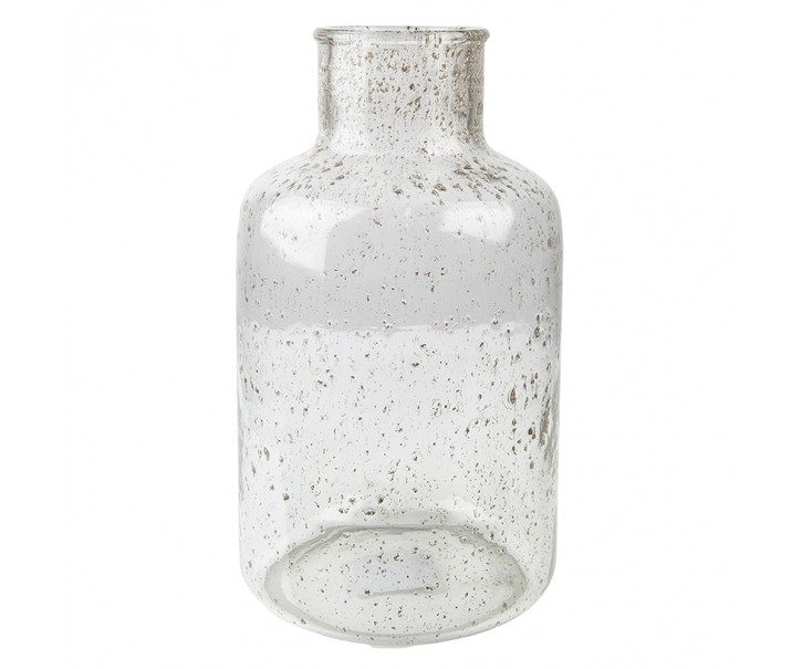 Skleněná transparentní foukaná váza Sandy - Ø 18*32 cm