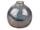 Skleněná šedá kulatá foukaná váza Sandy - Ø10*10 cm