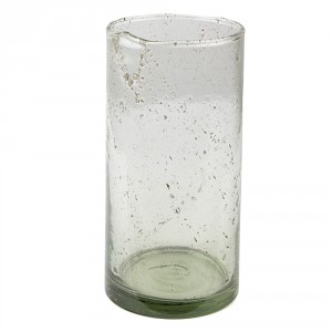 Skleněná transparentní foukaná váza Sandy - Ø10*20 cm