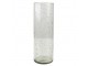 Skleněná transparentní foukaná váza Sandy - Ø 10*30 cm