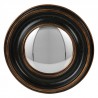 Měděno-černé antik nástěnné vypouklé dekorační zrcadlo - Ø 23*3 cmBarva: měděno-černéMateriál: Polyresin / skloHmotnost: 0,82 kg