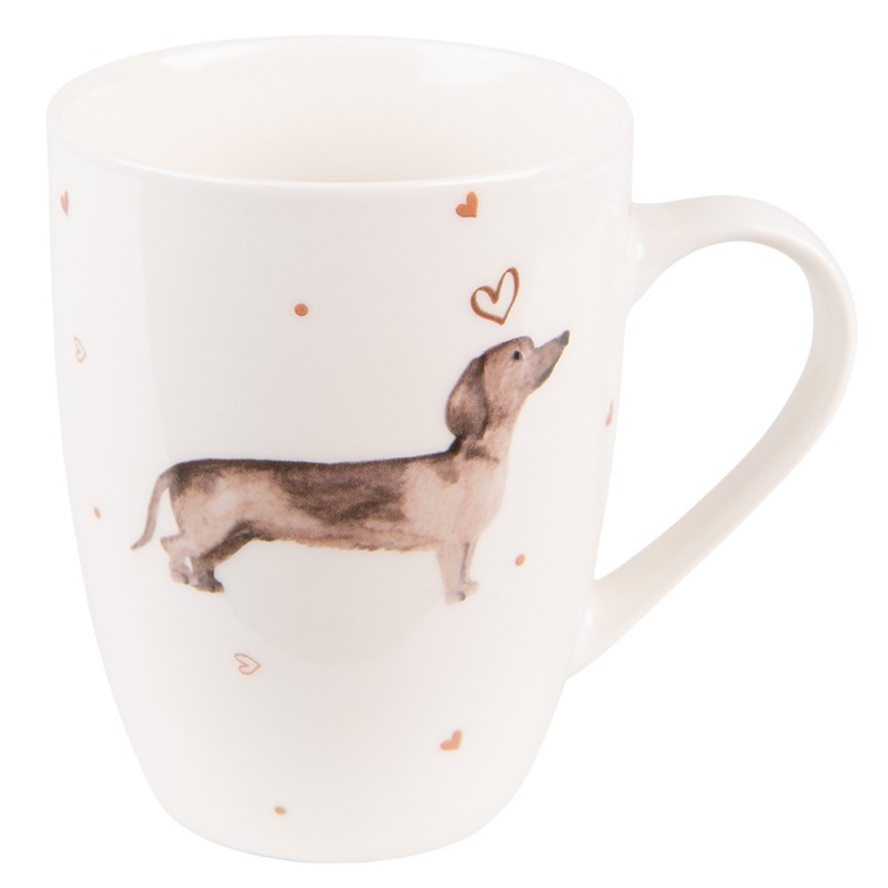 Porcelánový hrnek s jezevčíkem Dachshund Love - 12*8*10 cm / 300 ml