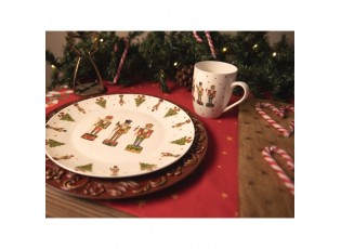 Porcelánový jídelní talíř s Louskáčky Happy Little Christmas  - Ø 26 cm