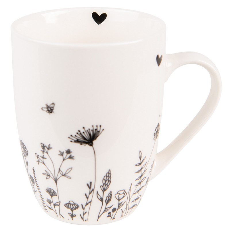 Porcelánový hrnek s květinami Flora And Fauna - 12*8*10cm / 300ml