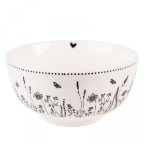 Porcelánová miska s květinami Flora And Fauna - Ø 14*7cm/ 500ml