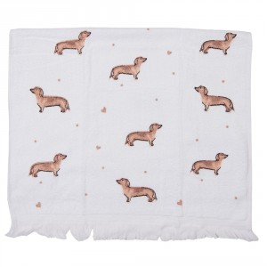 Kuchyňský froté ručník s jezevčíkem Dachshund Love - 40*66 cm