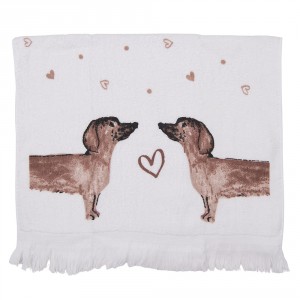 Kuchyňský froté ručník s jezevčíky Dachshund Love - 40*66 cm