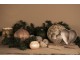 Béžovo-hnědá antik vánoční ozdoba šiška - 14*14*25 cm