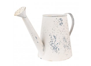 Béžová dekorační plechová retro konvice - 33*15*21 cm