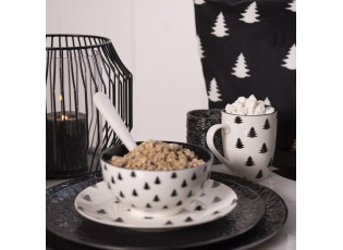 Porcelánový hrnek se stromky Beautiful Christmas - 12*8*10 cm / 300 ml