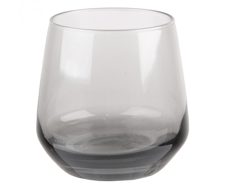 Šedá sklenička na vodu Walt - Ø 7*9 cm / 310 ml
