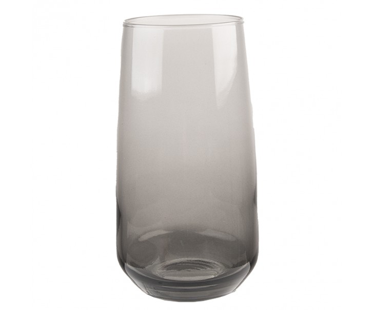 Šedá sklenička na vodu Walt - Ø 6*14 cm / 430 ml