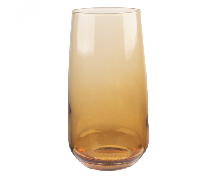 Hnědá sklenička na vodu Walt - Ø 6*14 cm / 430 ml