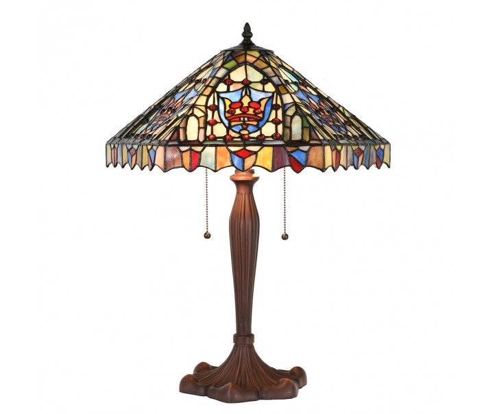 Stolní lampa Tiffany Aubrie - 47x60 cm E27/max 2x60W