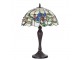 Béžová stolní lampa Tiffany s květy Flowiq - Ø 35*53 cm E27/max 1*60W